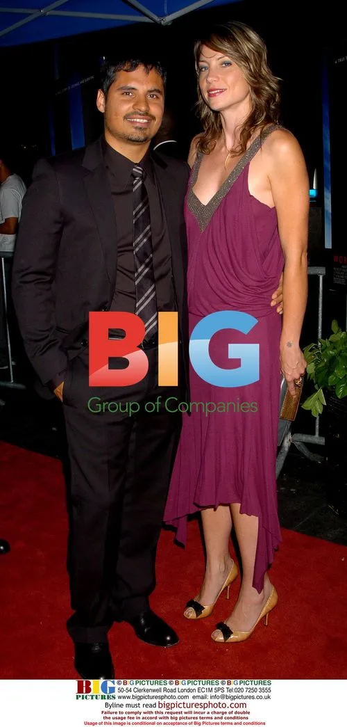 Michael Pena and Marie Schaeffer at 'World Trade Center' Premiere