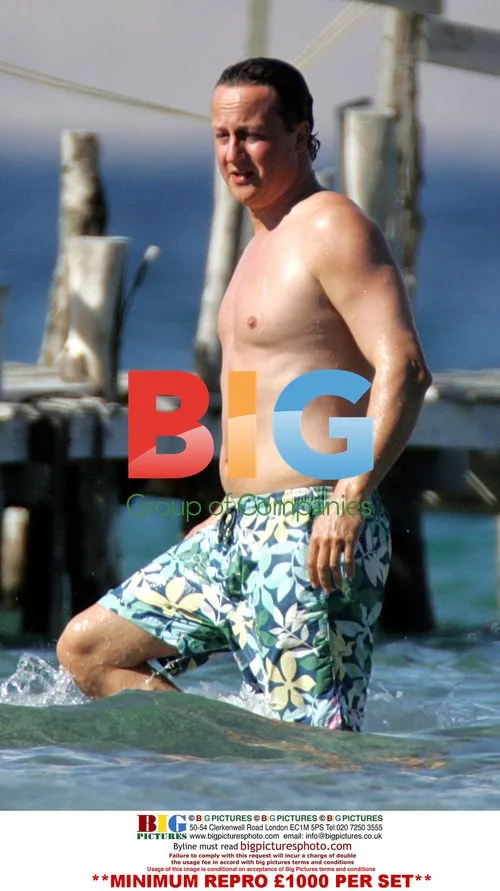 David Cameron on Holiday with Family