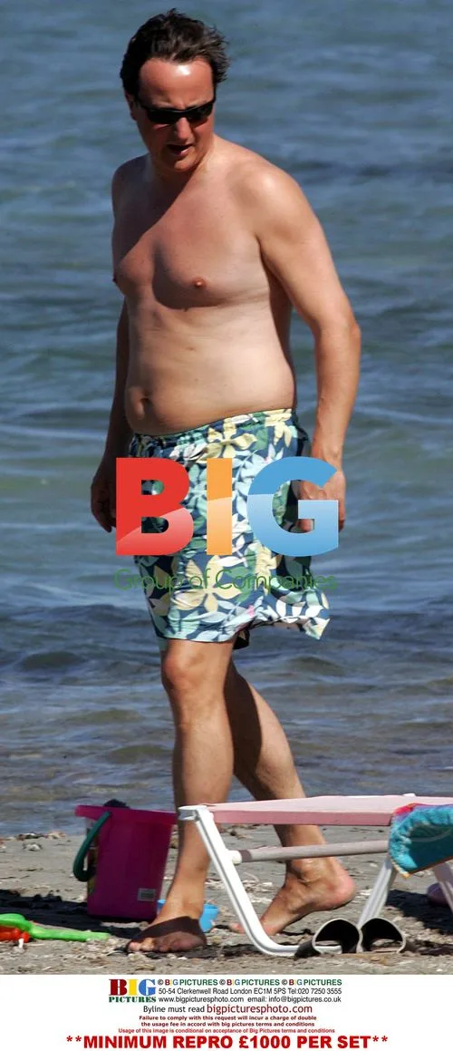 David Cameron and Family on Holiday