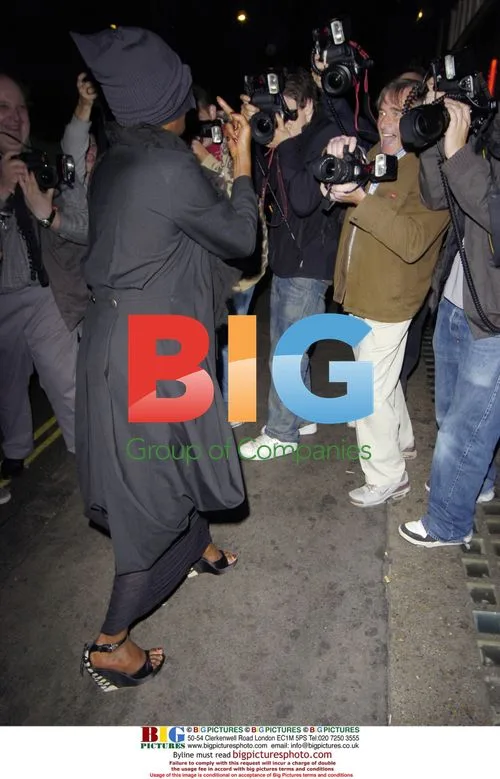 Grace Jones Leaving Piccadilly Theatre