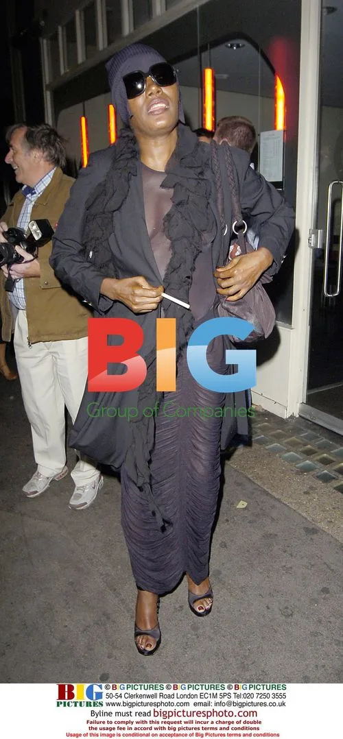 Grace Jones at Guys and Dolls Show