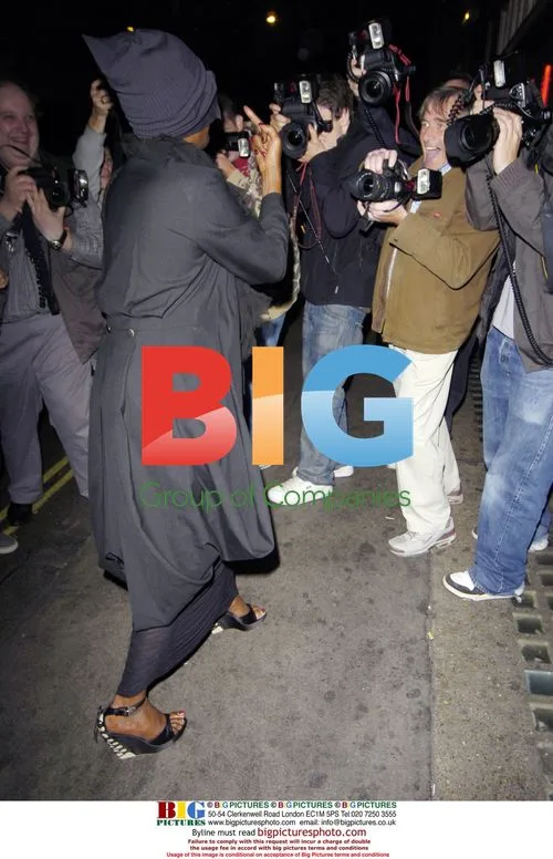 Grace Jones Leaving Piccadilly Theatre