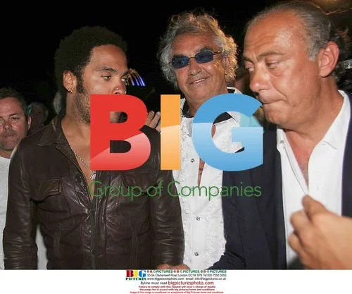 Flavio Briatore and Lenny Kravitz at Chopard Party