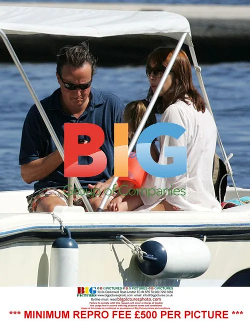 David Cameron on holiday with family