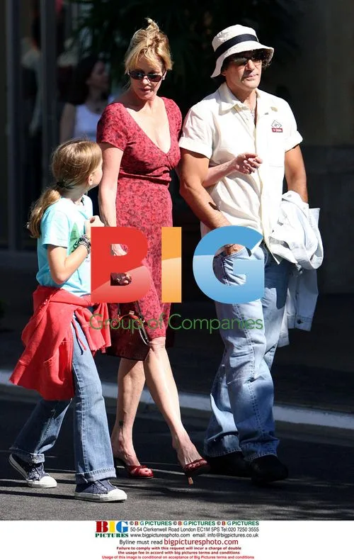 Antonio Banderas and Melanie Griffith with daughter Stella