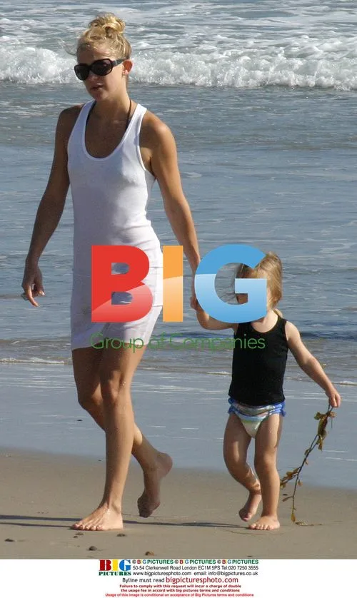 Kate Hudson Enjoys Beach Day with Son Ryder