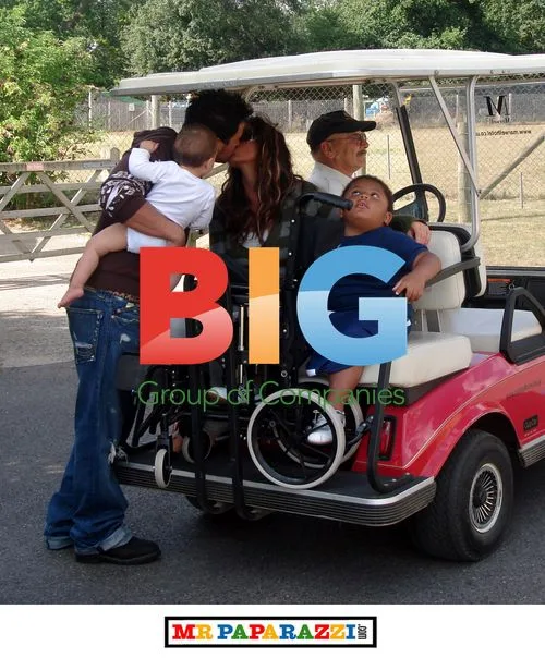Katie Price and Peter Andre at Marwell Zoo
