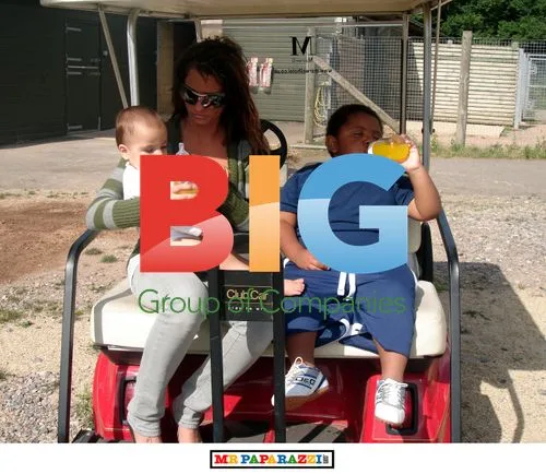 Katie Price and Peter Andre at Marwell Zoo