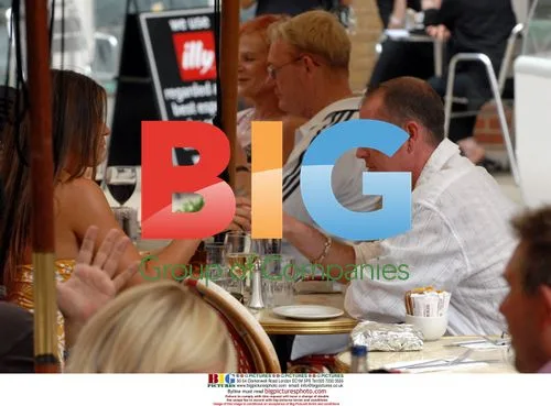 Paul Gascoigne and Tanya Robinson Lunch