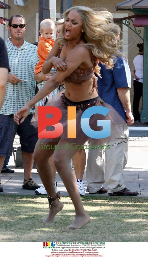 Supermodel Tyra Banks Dances Wildly at The Grove