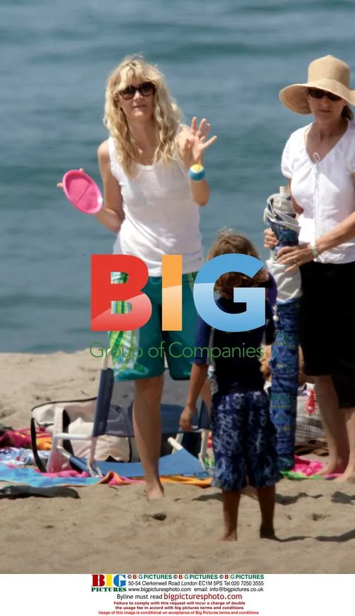 Laura Dern Hits the Beach with Son Ellery