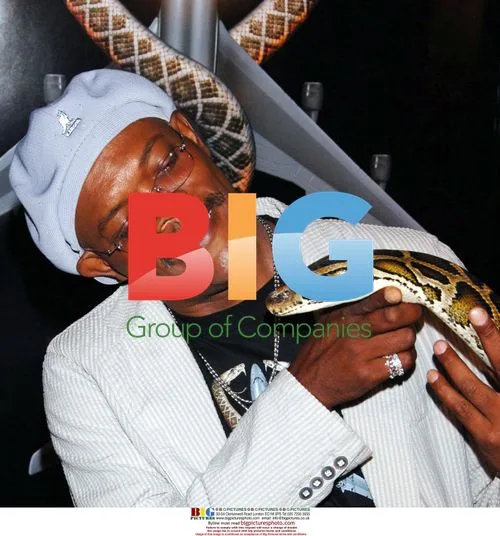 Samuel L. Jackson with Burmese python
