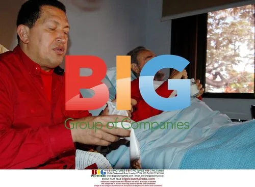 Fidel Castro and Hugo Chavez After Surgery