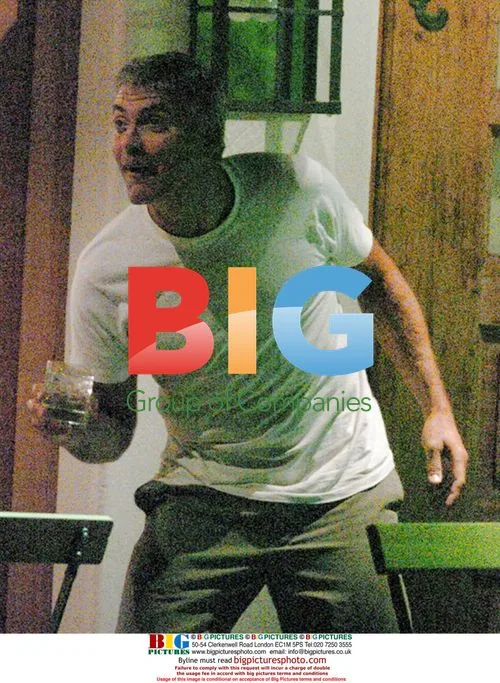 George Clooney treats friend Randy Gerber in Bozen, Italy