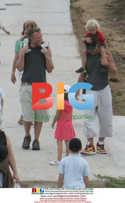 Jude Law on holiday with son Rudy in UK