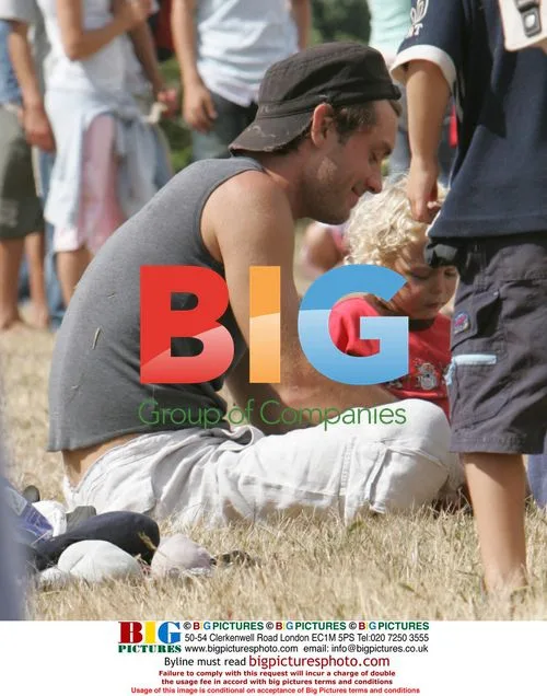Jude Law on holiday with son