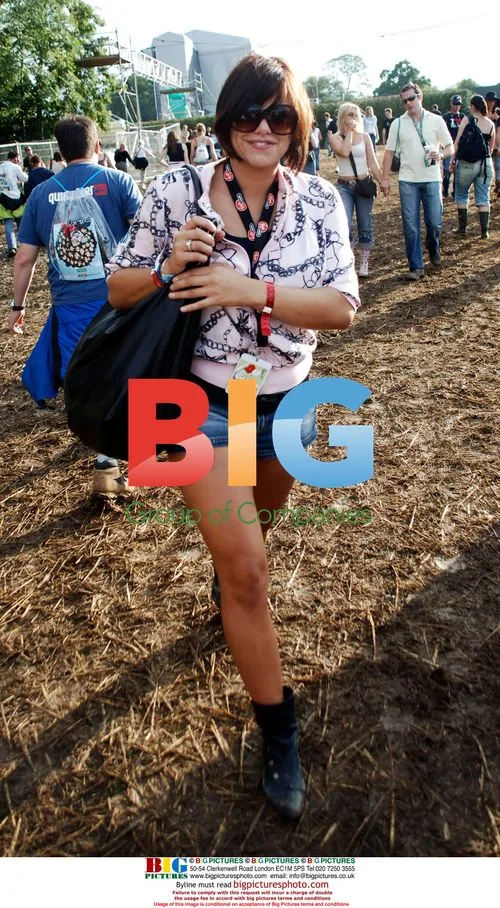 Jade Goody and friends at V Festival 2006