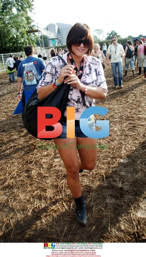 Jade Goody and friends at V Festival 2006