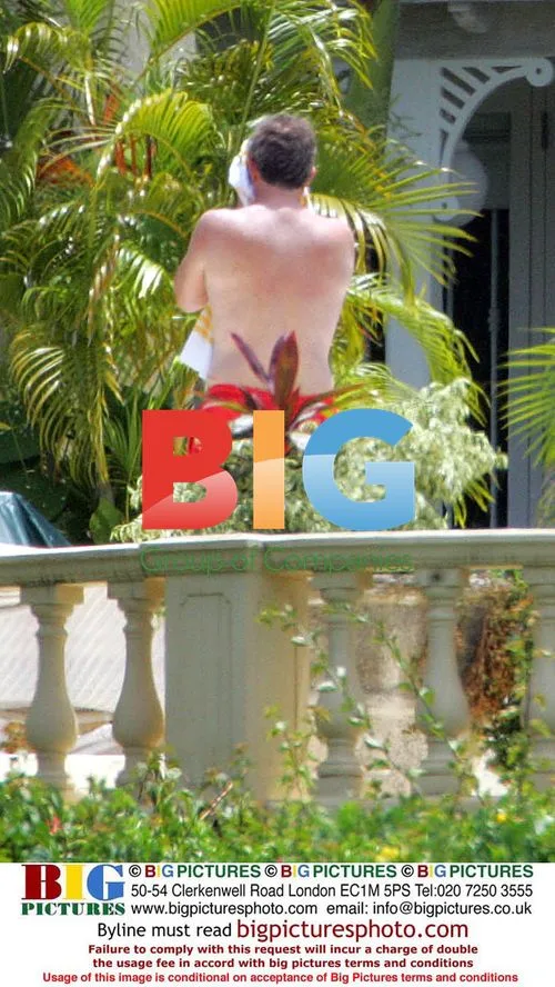 British PM Tony Blair on Caribbean holiday