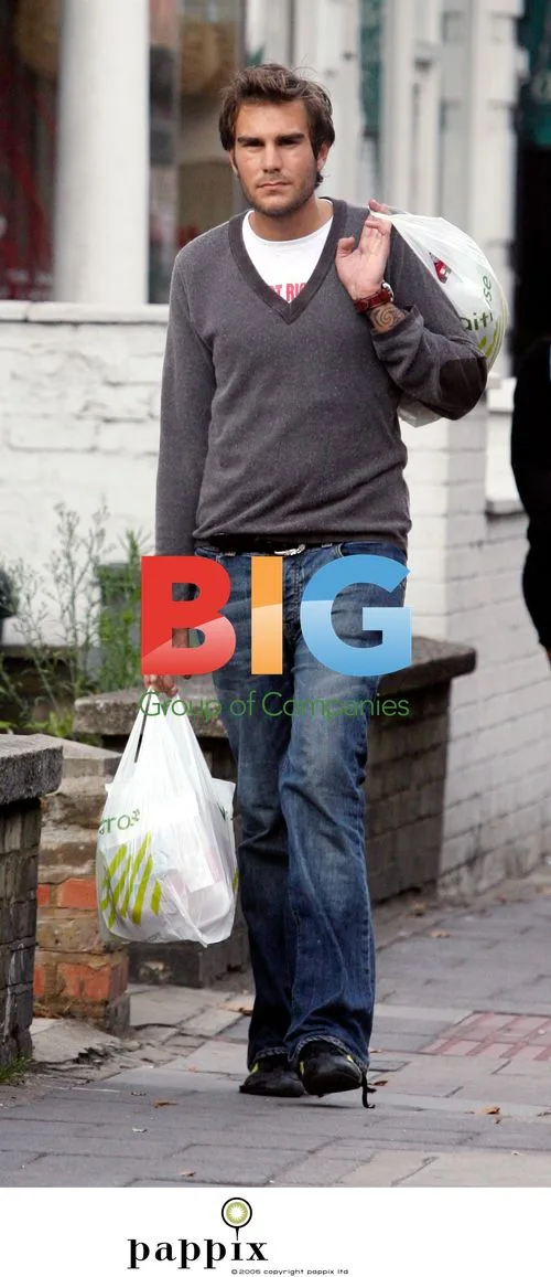 Barry Humphries' son Oscar Humphries shopping in London