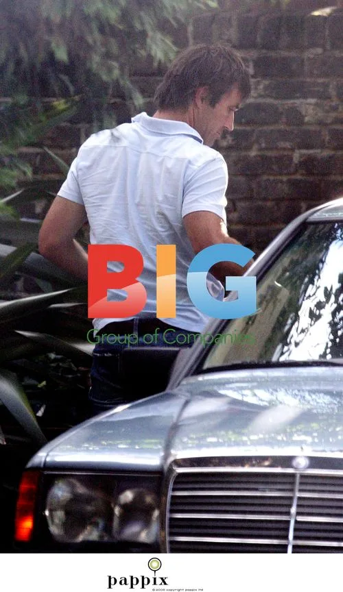 Pat Cash Leaving Car After Shopping