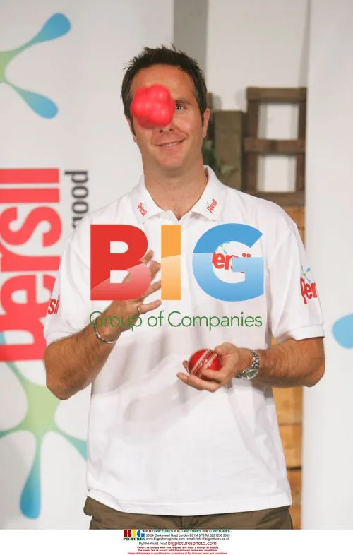 Michael Vaughan at Persil Skills Ball