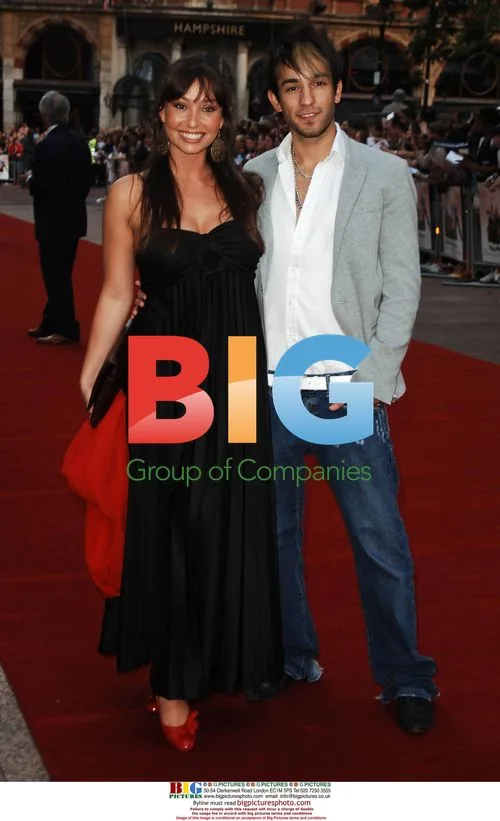 Actress Lucinda Rhodes and Sezer at UK premiere