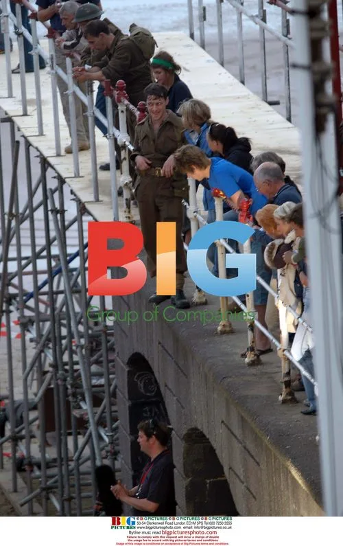 James McAvoy on Atonement Film Set