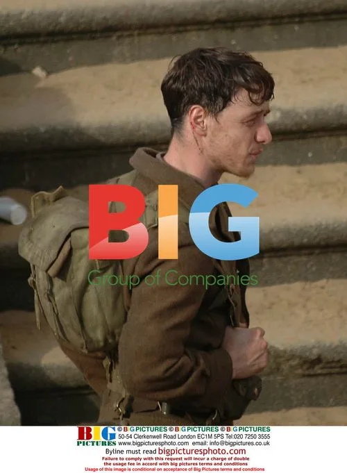 James McAvoy on Atonement Film Set