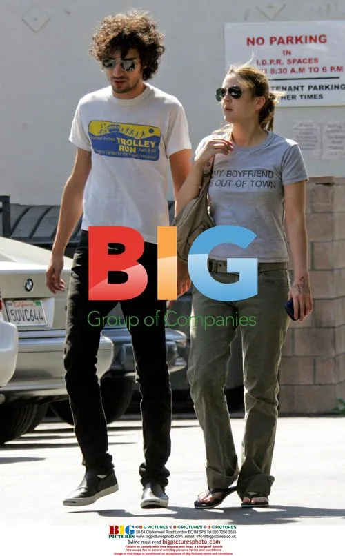 Drew Barrymore with boyfriend Fabrizio Moretti