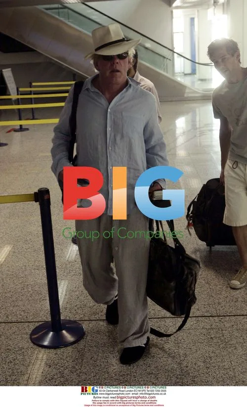 Nick Nolte at Sarajevo Airport with Son