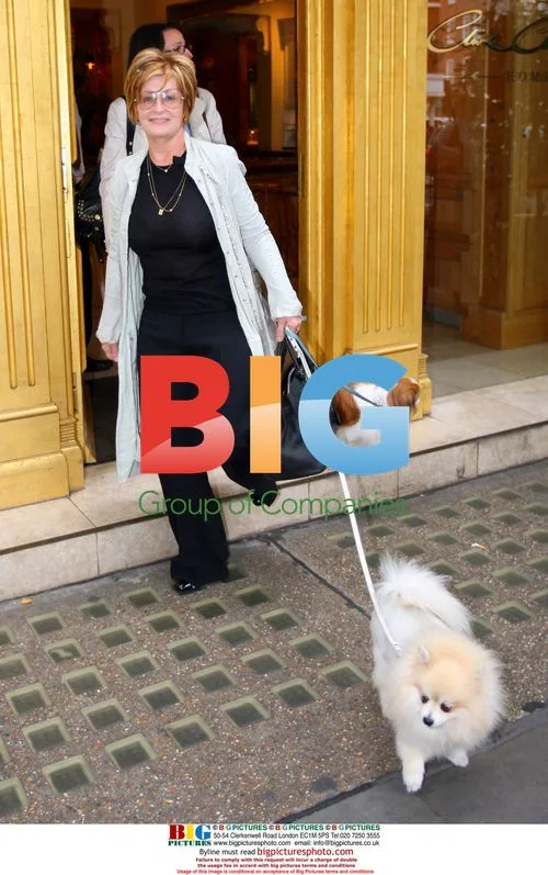 Sharon Osbourne Shopping with Dogs