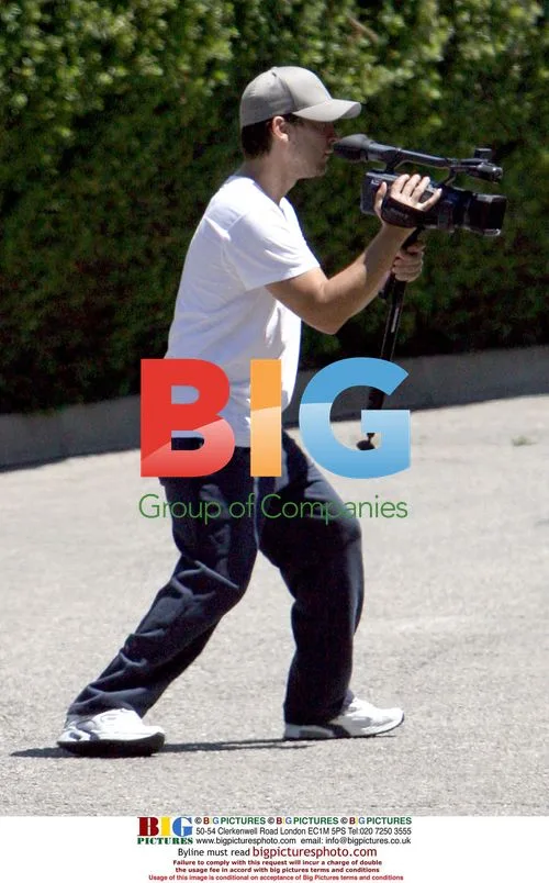 Tobey Maguire Candid with Camera