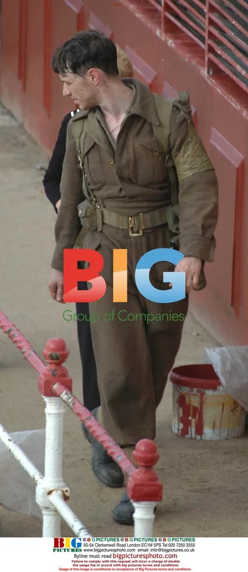 James McAvoy on the Set of "Atonement"