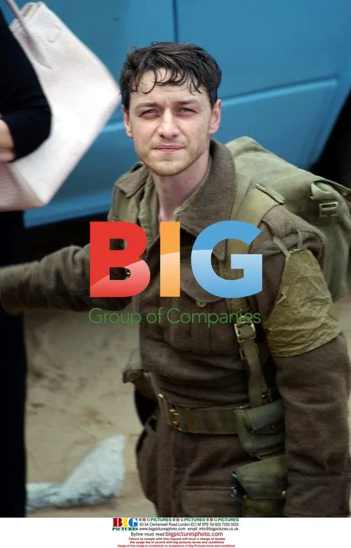 James McAvoy on Atonement Film Set