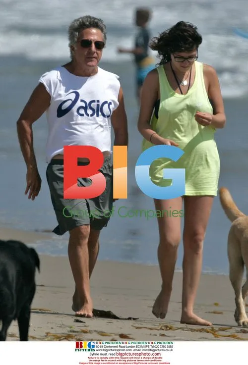 Dustin Hoffman and Dogs on Malibu Beach