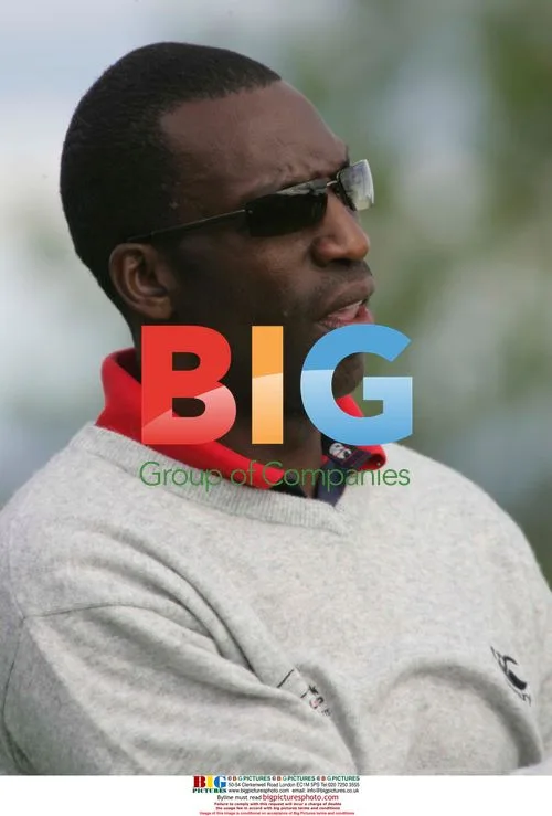 Michael Johnson at All Star Cup golf tournament