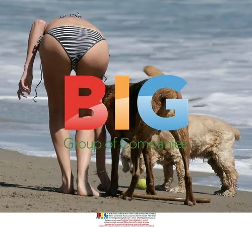 Charlize Theron relaxing on Malibu beach
