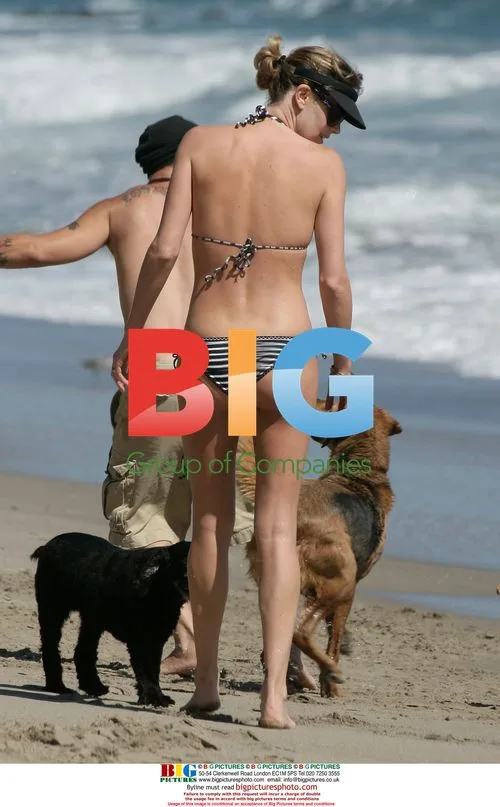 Charlize Theron on Malibu Beach