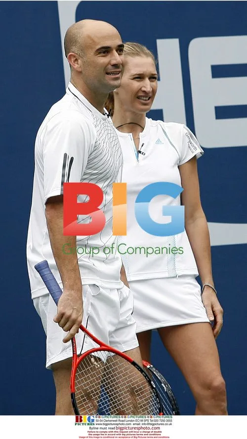 Agassi and Graf at Arthur Ashe Kids Day
