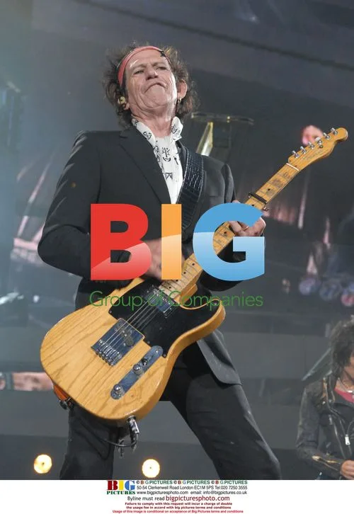 Keith Richards with The Rolling Stones at Sheffield concert