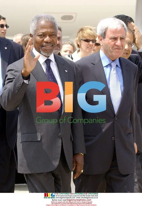 Kofi Annan arrives in Beirut