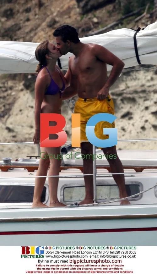 Tina O'Brien and Ryan Thomas on boat in Antigua