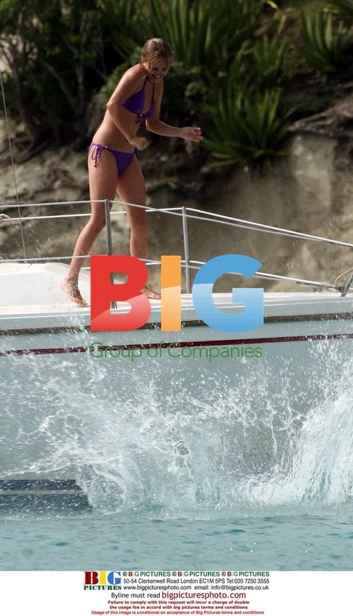 Coronation Street stars on a boat in Antigua