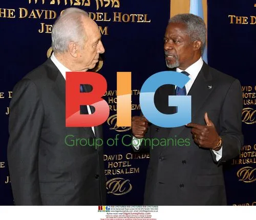 Peres Meets Annan in Jerusalem