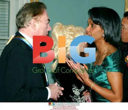 Andrew Lloyd Webber and Condoleezza Rice at Kennedy Center Honors
