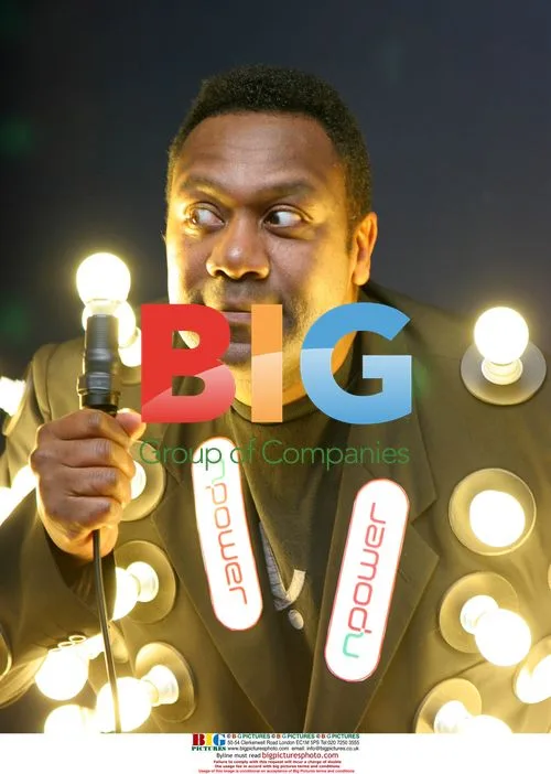 Lenny Henry Wearing Light Bulb Jacket