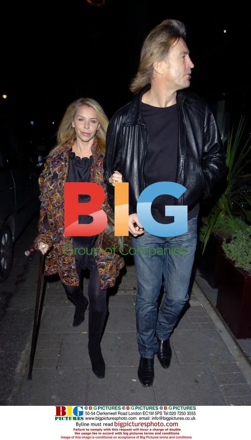 Leslie Ash and Lee Chapman at Embassy Club