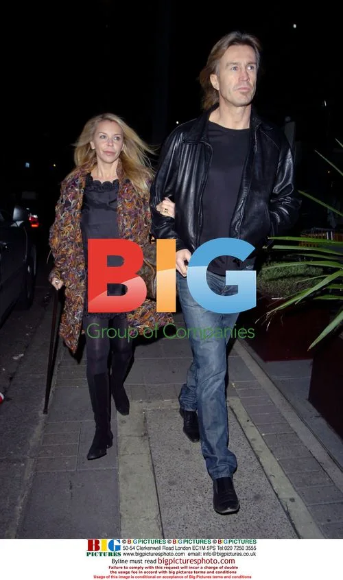 Leslie Ash and Lee Chapman arrive at Embassy Club