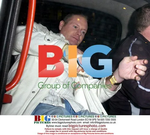 Paul Gascoigne and Jimmy Gardner at Ice Ball